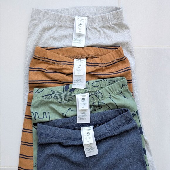 (2/$20) Simple Joys by Carter's baby-boys 4-Pack Pant Pants - Picture 4 of 9